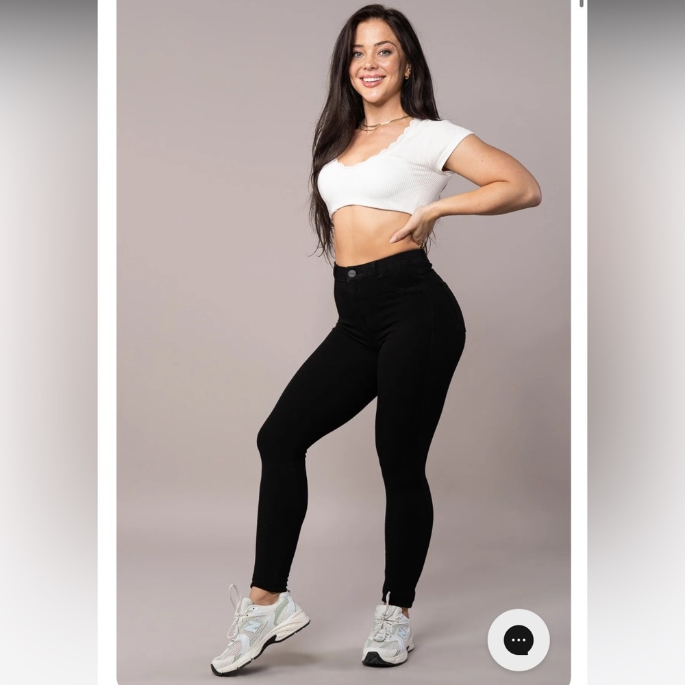 FITJEANS 360 V2 highwaisted black skinny jeans